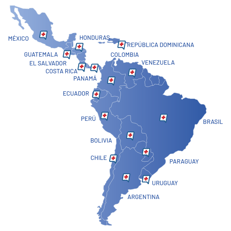 Zonas de cobertura de UCM en la Región Metropolitana y Valparaíso