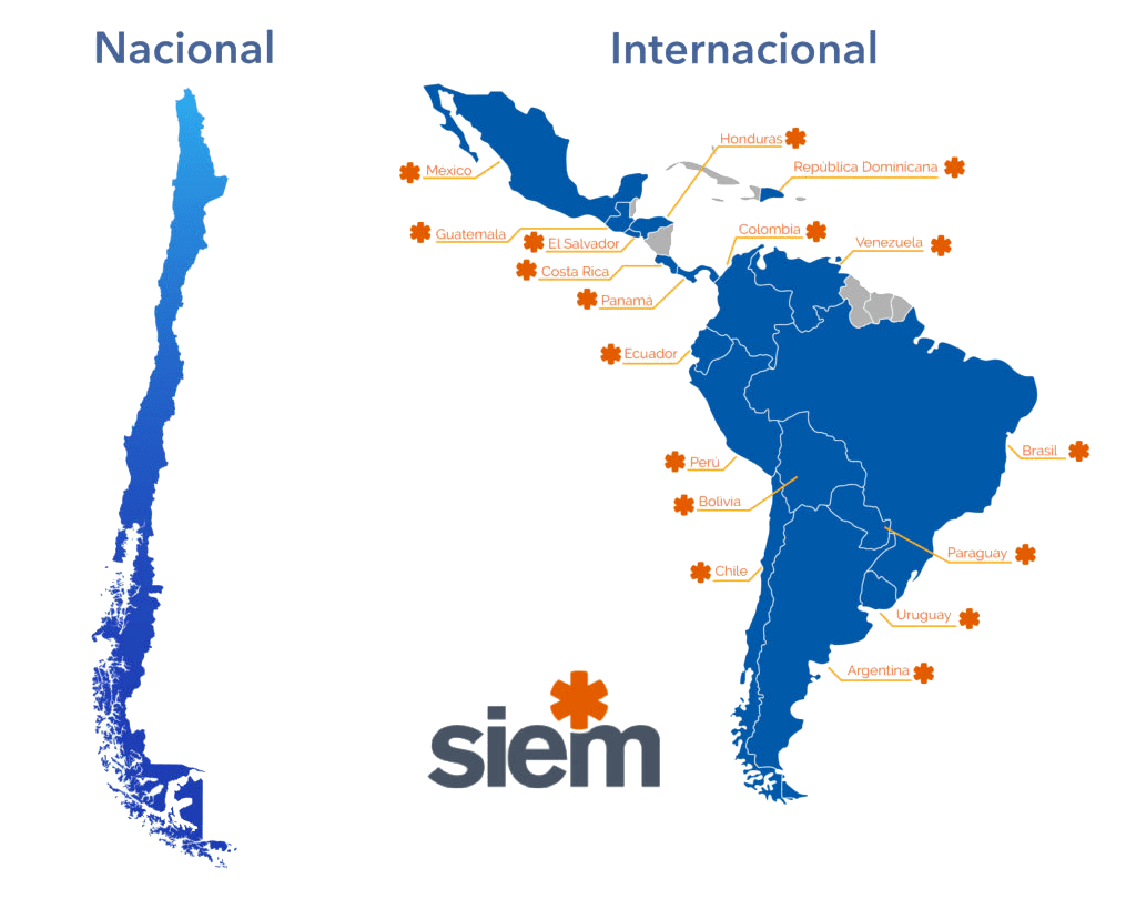 Cobertura UCM en Chile y Latinoamérica